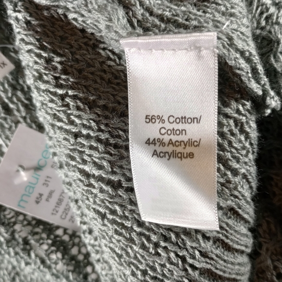 Maurices Oversized Cardigan Women's size 1x Green - Picture 5 of 6